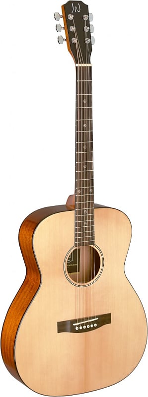 JN Guitars BES-A N Bessie Series Acoustic Auditorium, Solid Spruce Top, Natural image 1