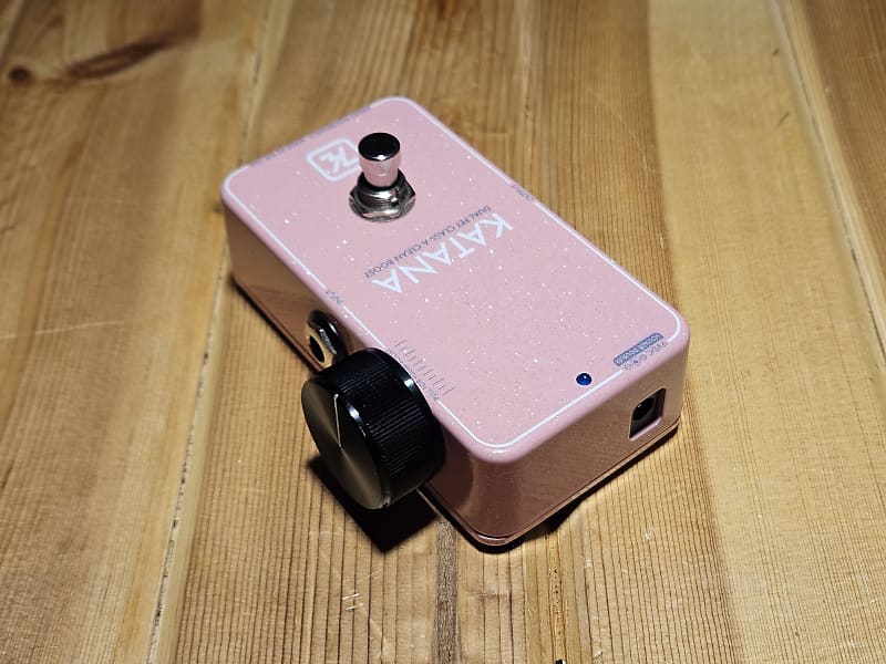 Keeley Mini Katana Clean Boost Pedal - New Light Pink, Sweetwater Exclusive