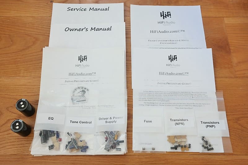 Sansui AU-5500 restoration kit filter capacitor repair rebuild fix  			