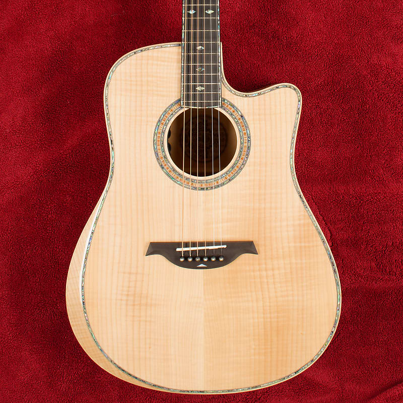 B.C. Rich Acoustic Cutaway 6 -String - Natural Flame - | Reverb