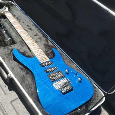 Jackson Dk2 1996 Trans blue Japan made with case | Reverb