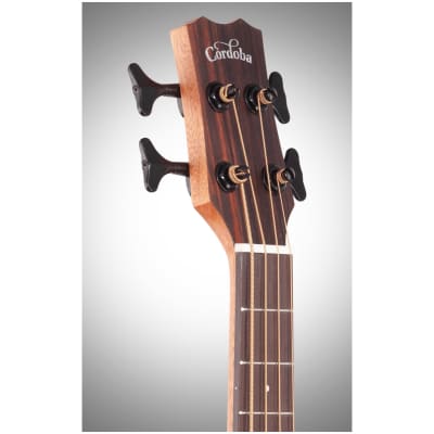 Cordoba Mini II EB-E Acoustic-Electric Bass, Ebony image 7
