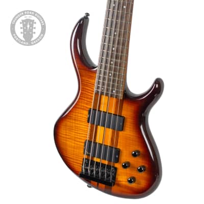 Early 2000s Tobias Toby Pro 6 String Bass Flame Maple Sunburst w/Active Electronics #02113677 for sale