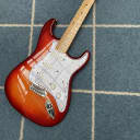 Fender Player Stratocaster Flamed Plus Top with Maple Neck  Cherry  Sunburst Wilkinson Upgrades