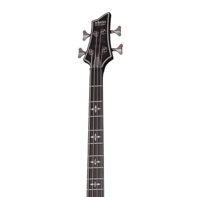 Schecter Hellraiser Extreme-4 Bass Guitar - See-Thru Black Satin image 6