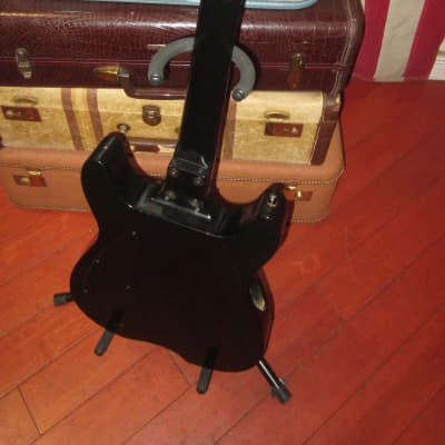 1990 Luke Luckier LA Guitar Studio Custom Chambered Electric Black image 5
