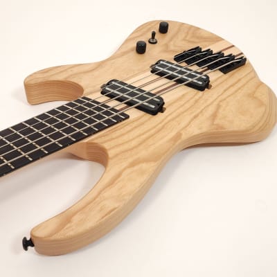 Brice Defiant 53437 EB Nat Ash 5 String Fan Fret Multi Scale Bass with Ebony Fretboard image 6