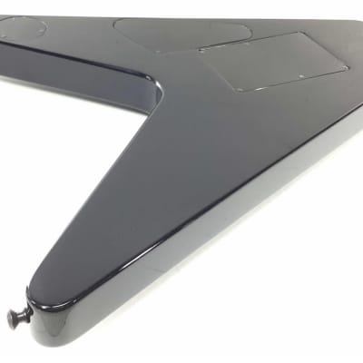 ESP Custom Shop Flying V Classic Floyd Rose Reverse Headstock With Hardshell Case - Black image 5