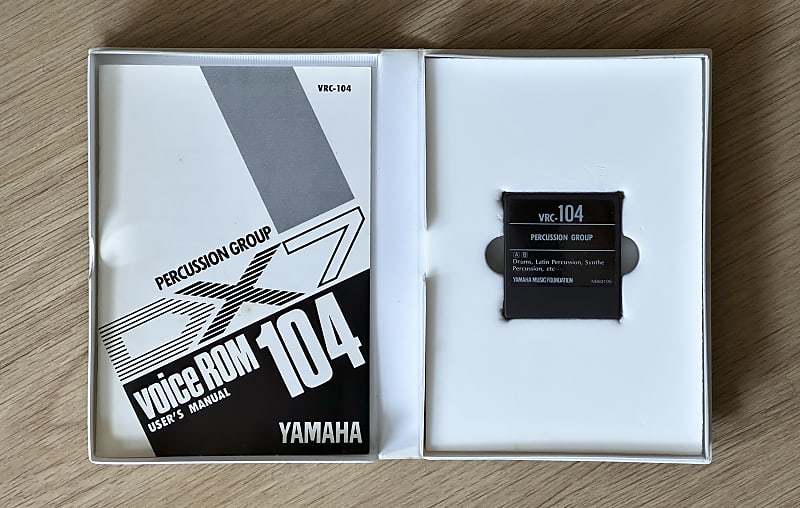 Yamaha DX7 Voice ROM Data Cartridge // VRC-104 Percussion