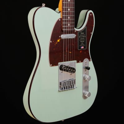 Fender American Ultra Luxe Telecaster, Surf Green image 3