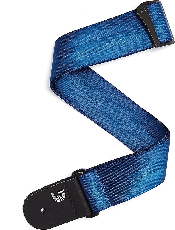 D'Addario 50SB02 Seat Belt Guitar Strap, Blue image 1