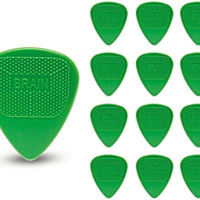 Snarling Dogs Brain Guitar Picks Nylon Green .53mm 13 picks  Green image 1