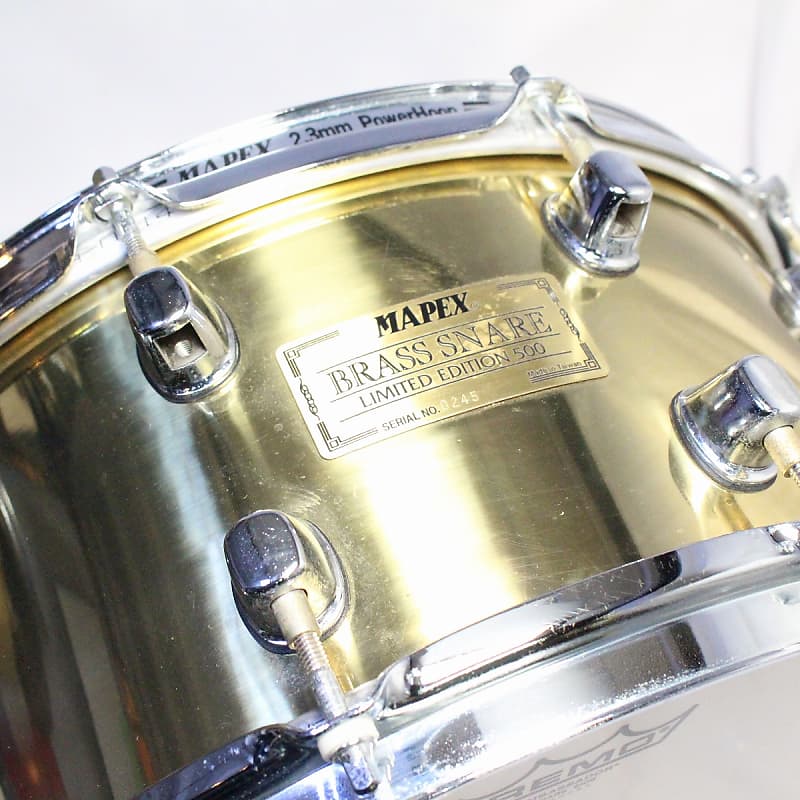 MAPEX Limited Edition 500 Brass Snare 14×6.5 MAPEX Snare Drum [SN 0245]  [12/04]