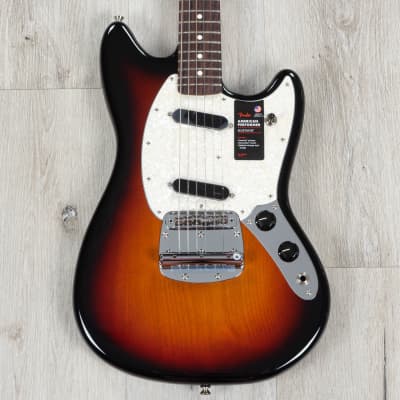 Fender American Performer Mustang Guitar, Rosewood Fretboard, 3-Color Sunburst image 1