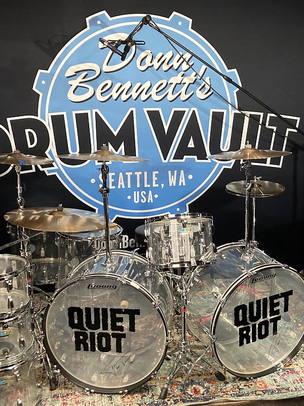 Frankie Banali's Quiet Riot Complete Ludwig, Sabian 1970s Drum Set. Includes Frankie's Personal Stick Bag. Signed! image 1