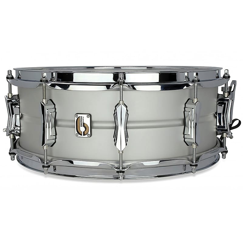 British Drum Company Aviator 14x5.5" 10-Lug Seamless Aluminum Snare Drum image 1