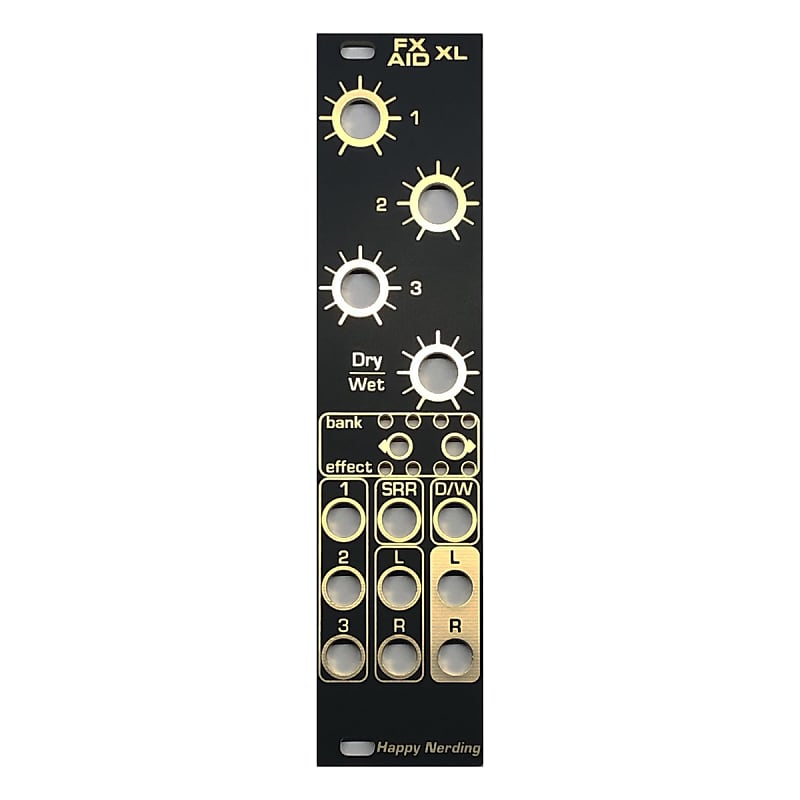 Happy Nerding Replacement Panel - FX Aid XL (Black & Gold)