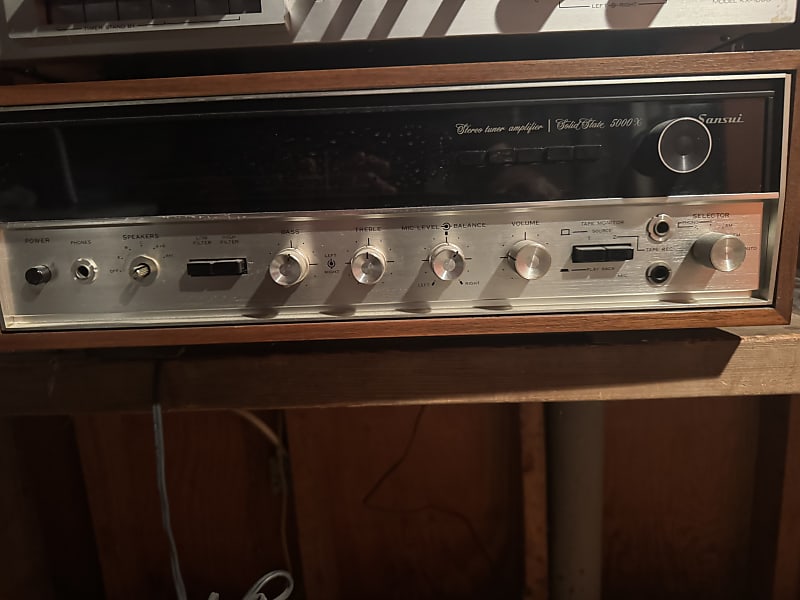 Sansui 5000x 70’s - Steel and wood  			