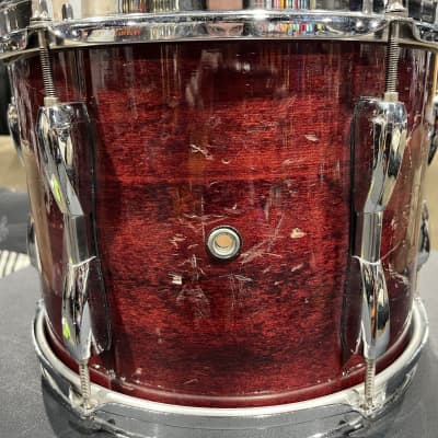 Pearl Export Series 12” Walnut Rack Tom 1990s Cherry Lacquer image 5