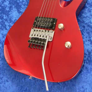 ESP M1 Custom Vintage 1987 Floyd Rose Candy Apple Red Body Neck Through W Case image 2