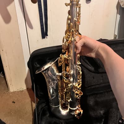 Jupiter JAS110 Eb Intermediate Alto Saxophone Silver/Gold image 22