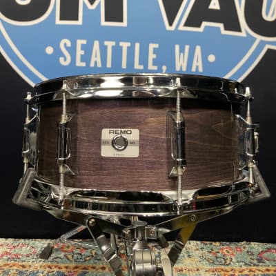 Russ McKinnon's, Tower of Power Remo 13x5.5" Custom Snare Drum 1980's - Purple Stain image 3