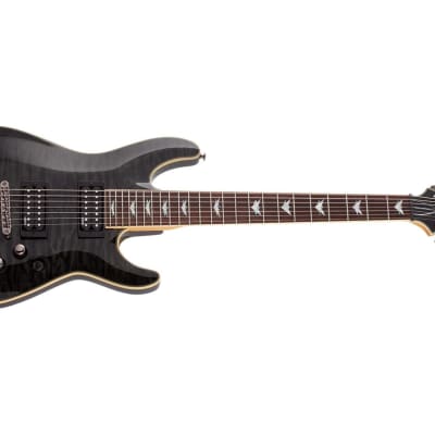 Schecter Omen Extreme-7 Electric Guitar (See Thru Black)(New) for sale