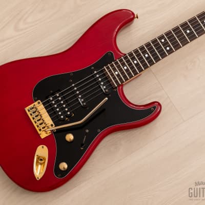1991 Charvel by Jackson CST-060-SSH Superstrat S-Style See-Through Red w/ Case, Japan for sale
