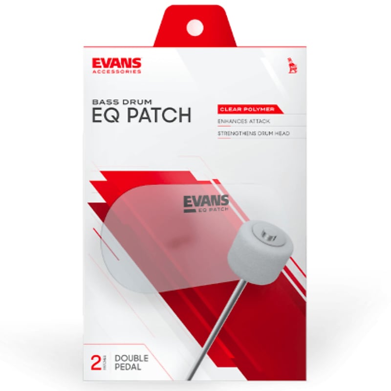 Evans EQ Plastic Double Patch (Clear) image 1