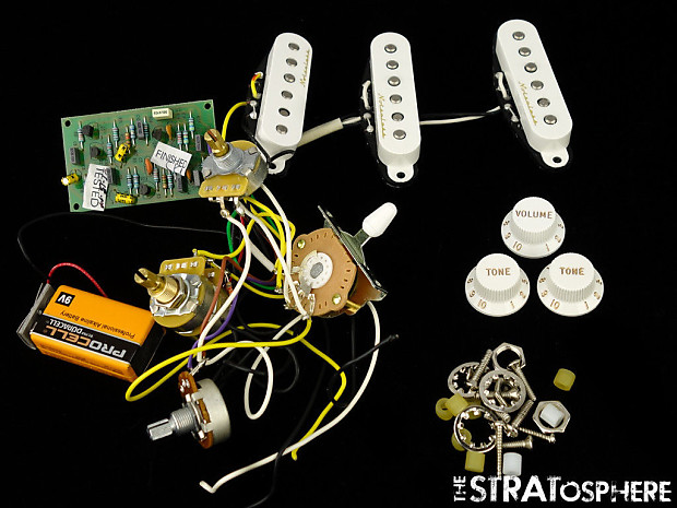 USA Fender Eric Clapton Strat PICKUPS POTS KNOBS SET