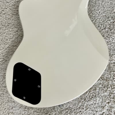 D'Angelico Premier Bedford Solid Body Electric Guitar, Antique White w/Bag image 2