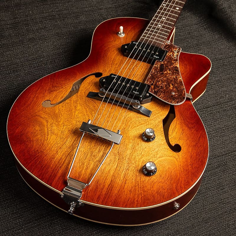 Godin 5th Avenue CW Kingpin II P90 Cognac Burst SF - No Bag/Case image 1