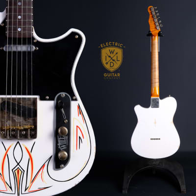 Wild Custom Guitars Wild TV - White Relic Pinstripe image 5