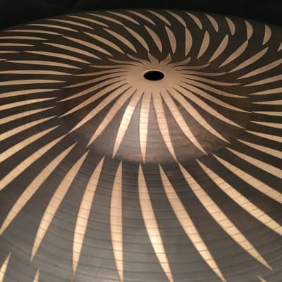 Woodland Percussion 16" Kinetic Artwork Crash Cymbal "Sacred Spinner" Design 2018 image 2