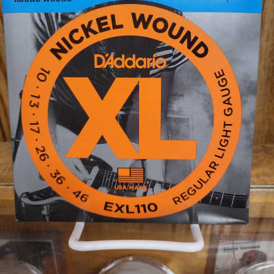D'Addario EXL110 Nickel Wound Regular Light Electric Guitar Strings, .010 - .046 image 1