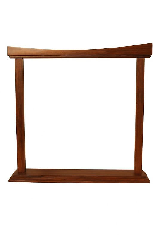 Dobani GSBW26-Curved 26" Walnut Gong Stand image 1