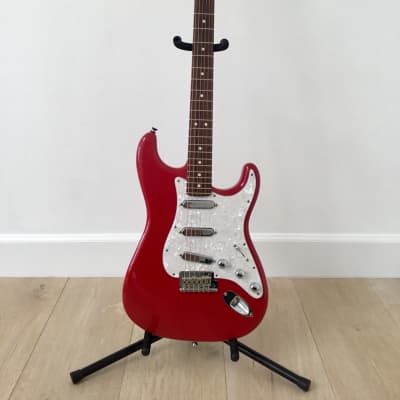American Fender Torino Red Stratocaster with Chrome Dome Lace Sensor pickups image 1