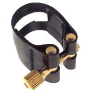 Rovner L9 Light Ligature with Cap for Hard Rubber Baritone Sax, Gold Fittings