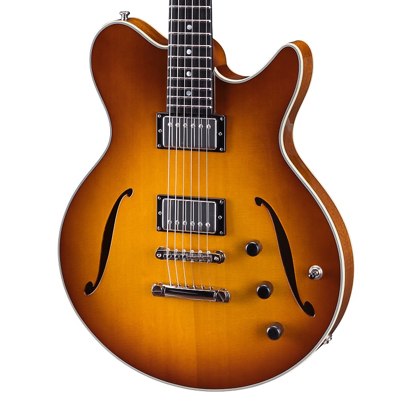Eastman Romeo Semi-Hollow Electric Guitar Goldburst w/ Hard Case
