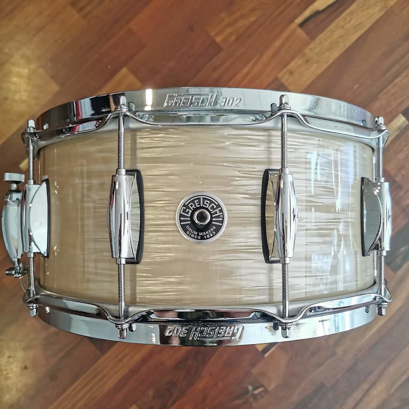 Gretsch Brooklyn Snare Drum Creme Oyster GB6514IS Reverb