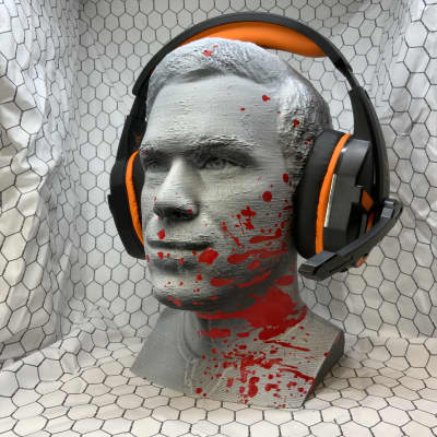 Dexter Headphone Stand! Michael C. Hall Gaming Headset Rack Holder. Holds Ear Protection Headsets! image 11