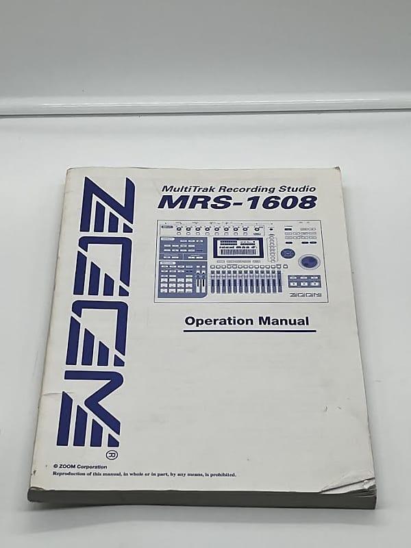 Zoom MRS1608 MultiTrak Recording Studio Operation Manual Reverb