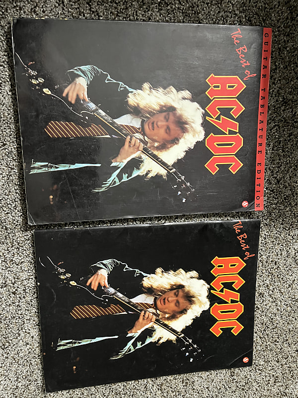 Guitar Tab AC/DC The Best Of Guitar Tab Books Lot | Reverb