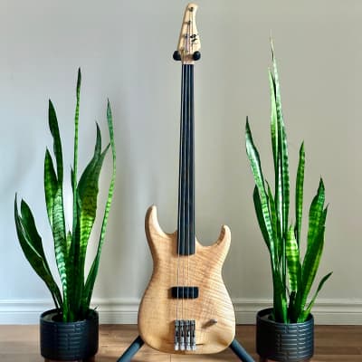 Frankinstein Custom Fretless Bass Guitar for sale