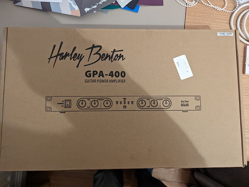 Harley Benton GPA400 Mint Barely Used Power Amp GPA400 Reverb
