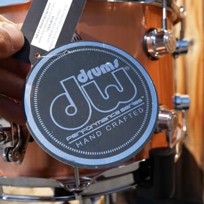 DW USA Performance Series 8 x 14" Polished Copper Snare Drum (2024) image 6