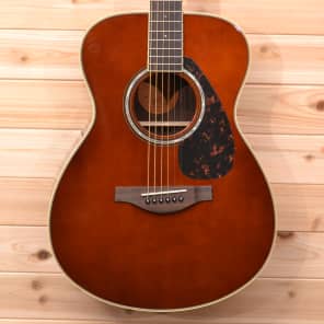 Yamaha LS6R-TBS Spruce/Rosewood Concert Acoustic/Electric Guitar Tobacco Brown Sunburst