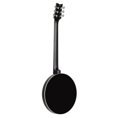 Ortega Guitars OBJ350/6-SBK Raven Series 6-String Banjo - Black image 7