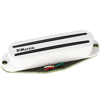 DiMarzio DP181W Fast Track 1 Hum Cancelling Rails Strat Bridge Pickup, White, image 1