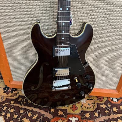 Vintage 1980s Aria Pro II TA30 Walnut Japan 335 Electric Guitar w/ Columbus Neck for sale